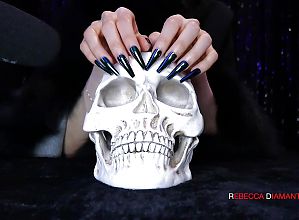 ASMR Skull Tapping With Long Nails I Dont Speak - Gentle Light Sounds for Studying Relax Relax